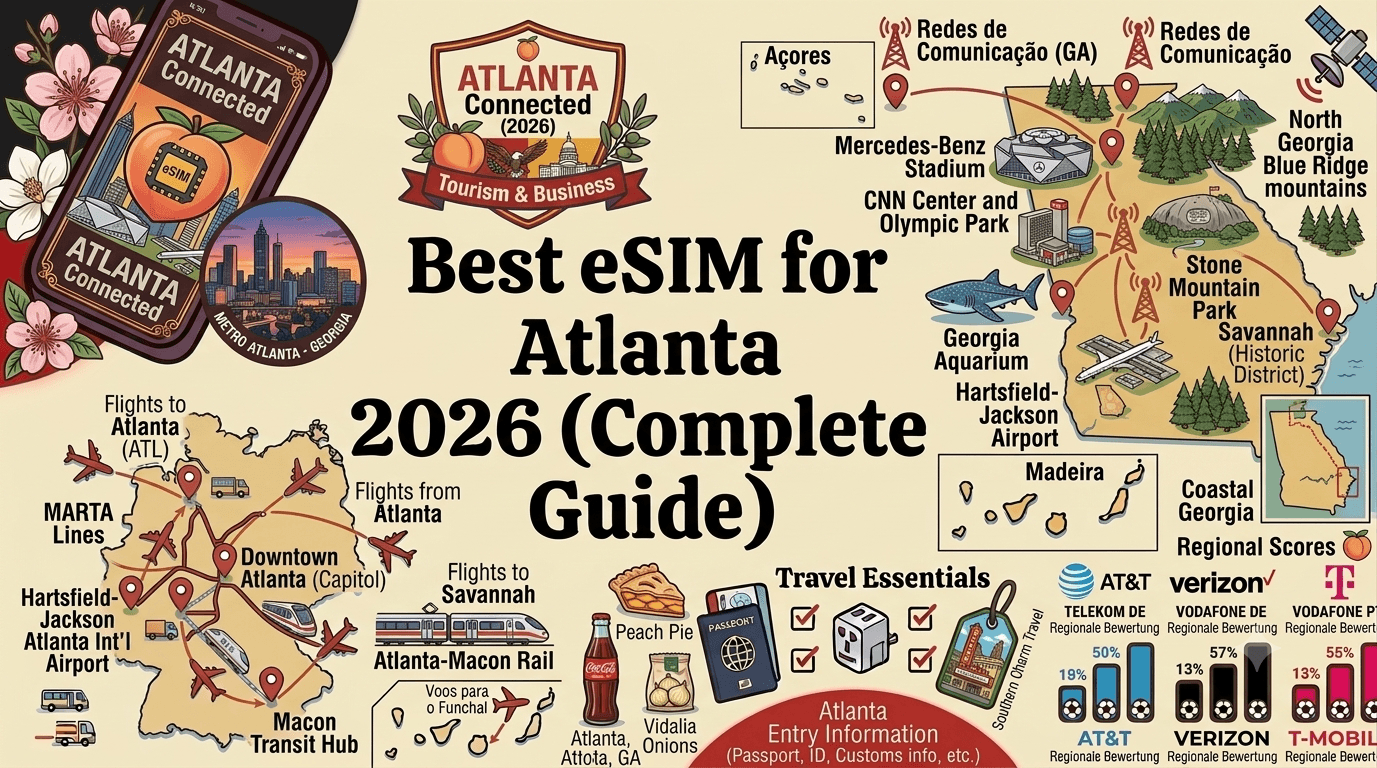 Best eSIM for Atlanta 2026: Stay Connected for the World Cup, Downtown, and Beyond
