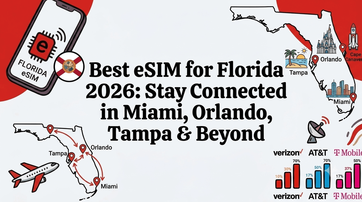 Best eSIM for Florida 2026: Stay Connected in Miami, Orlando, Tampa & Beyond