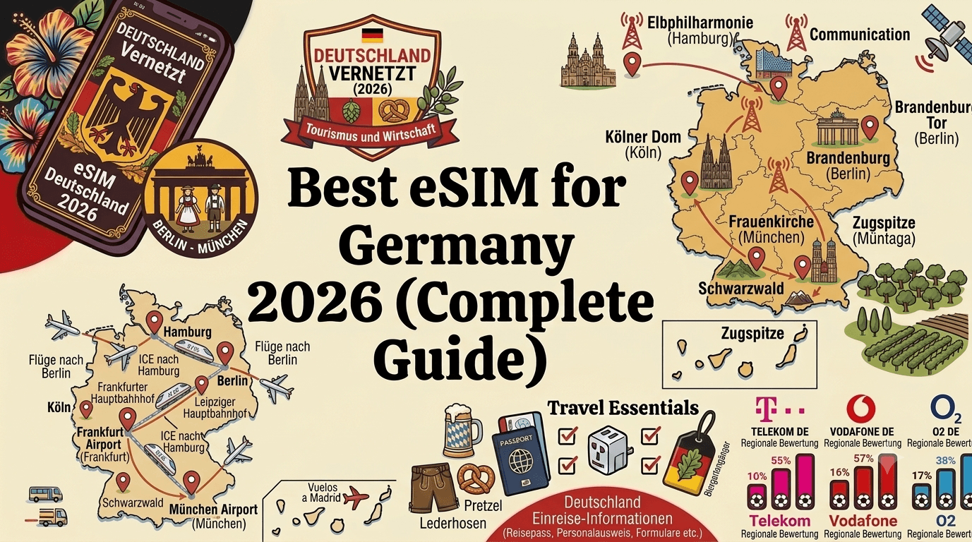 Best eSIM for Germany 2026: Staying Connected from Berlin to the Bavarian Alps