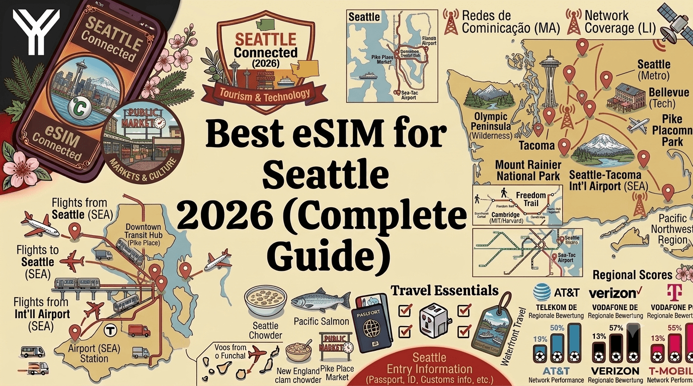 Best eSIM for Seattle 2026: Connectivity Guide for the Emerald City and the World Cup