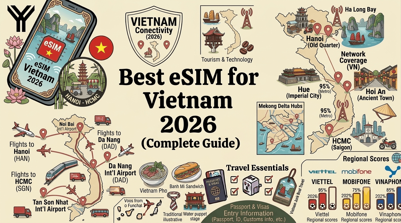 Best eSIM for Vietnam 2026: Staying Connected from Hanoi to Da Nang and Ho Chi Minh City