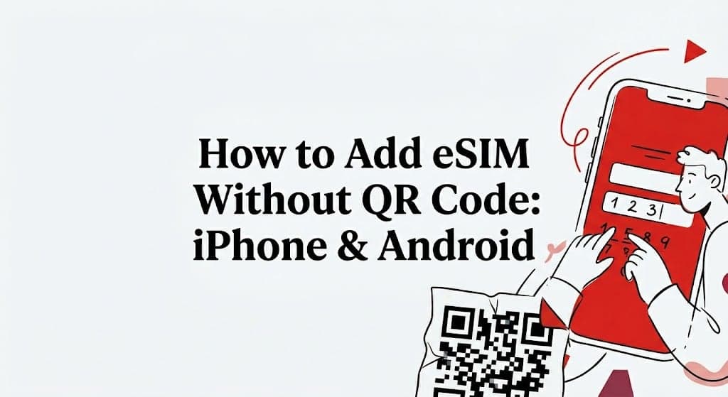 How to Add eSIM Without QR Code: iPhone & Android (2026)