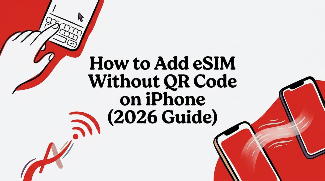 How to Add eSIM Without QR Code on iPhone (2026 Guide)